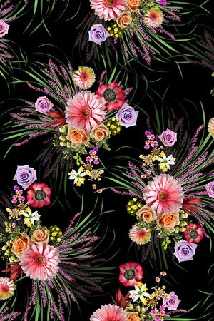 花卉印花花型图片