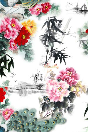 此花型为1/2跳接。印花花型图片