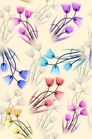 面料花印花花型图片