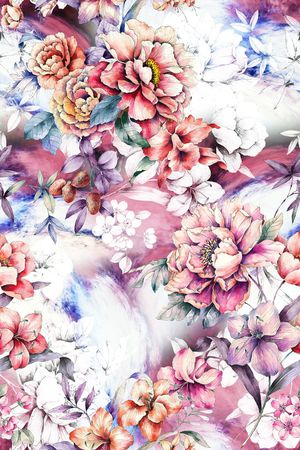 大花印花花型图片