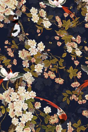 花朵印花花型图片