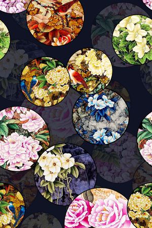简约印花花型图片
