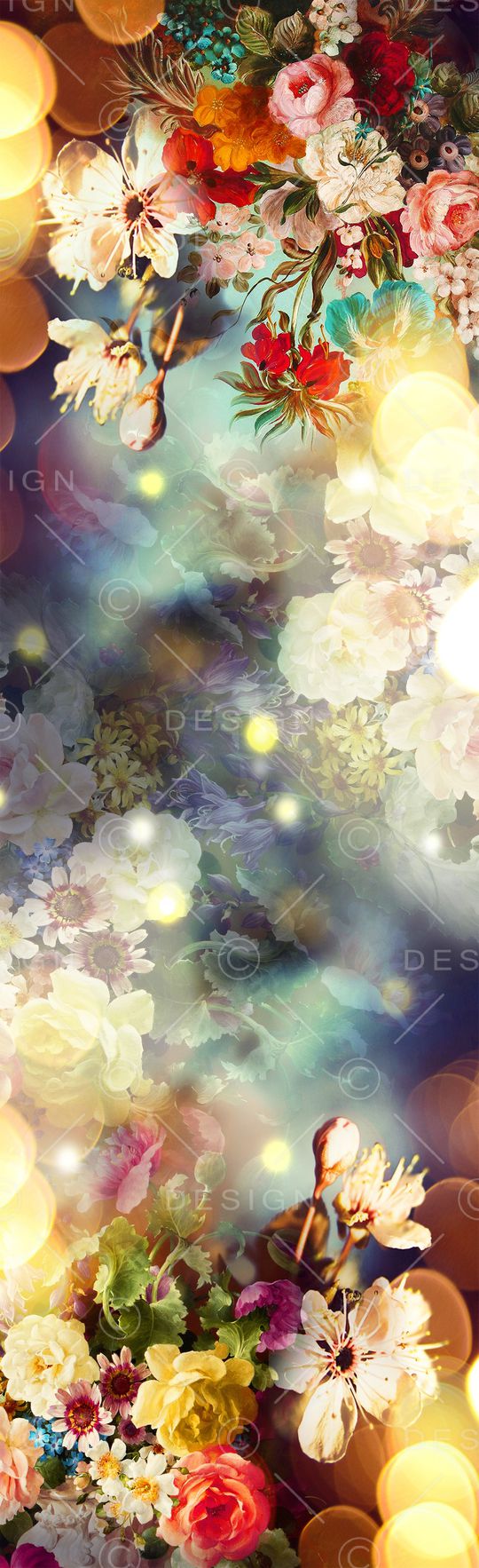 桃花印花花型图片