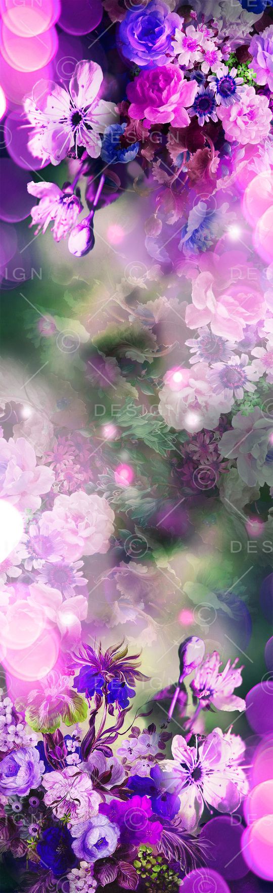 桃花印花花型图片