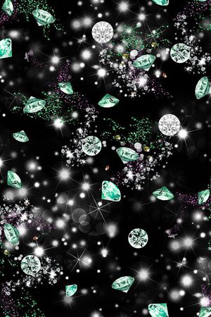 珠宝、钻石、星空、闪亮印花花型图片
