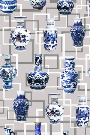 中国风印花花型图片