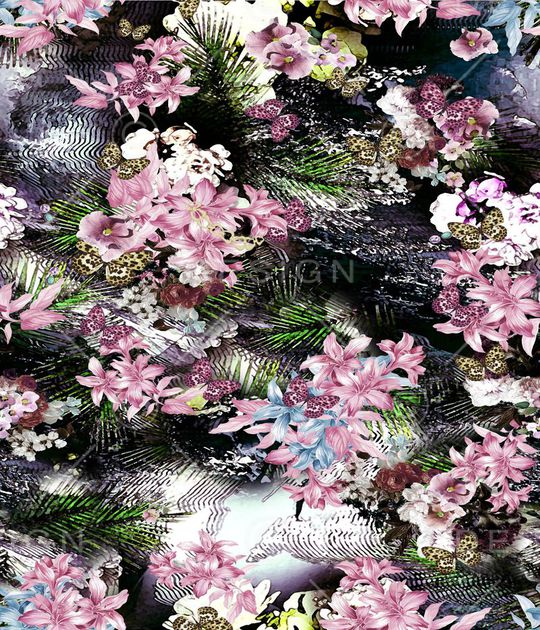 花卉印花花型图片