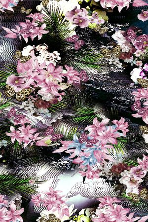 花卉印花花型图片