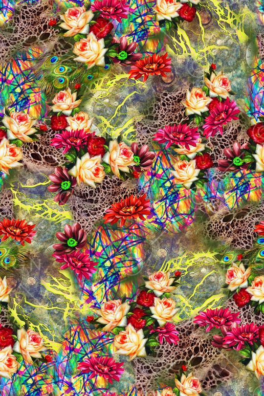 花卉印花花型图片