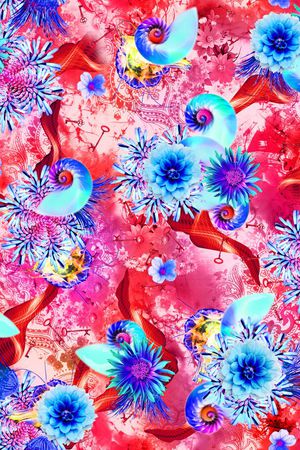花卉印花花型图片