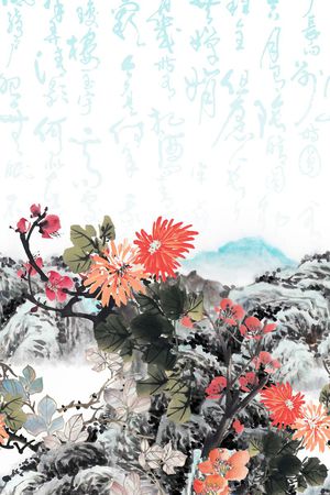 花卉印花花型图片