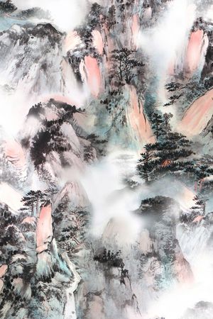手绘印花花型图片