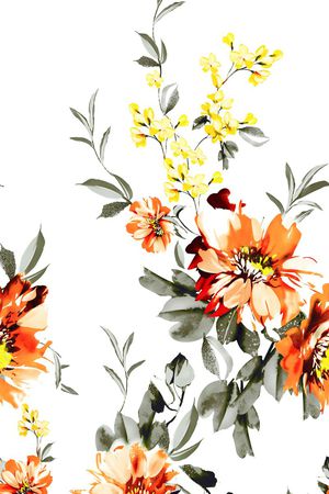 花朵印花花型图片
