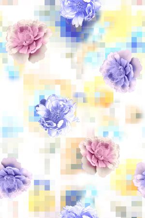 花卉印花花型图片