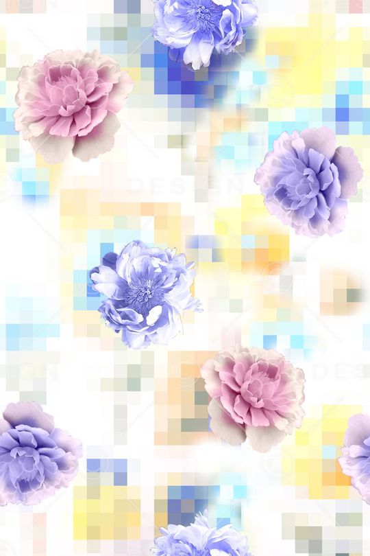 花卉印花花型图片