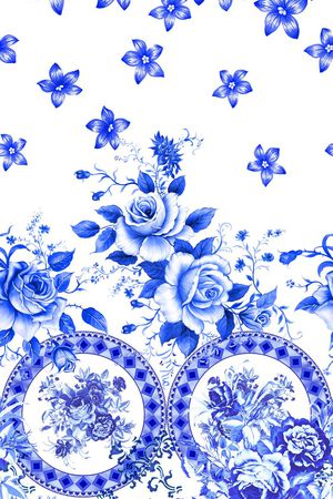 古典印花花型图片