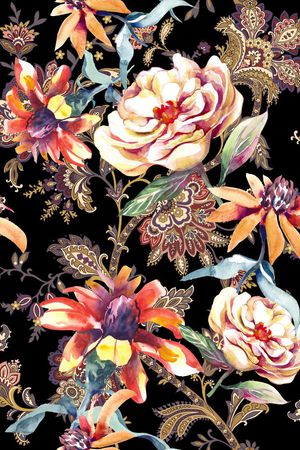 花卉印花花型图片