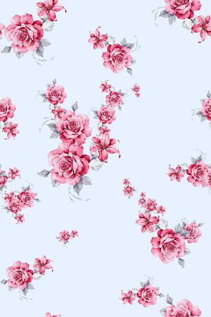 花朵印花花型图片