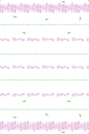 棉麻质布料花型印花花型图片