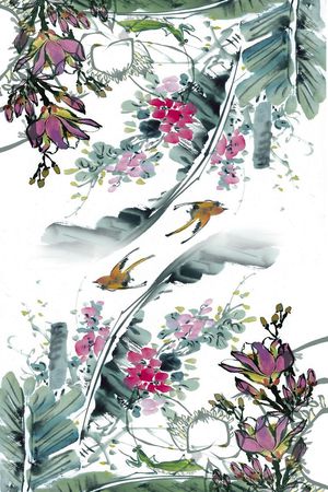 零点--女装印花花型图片