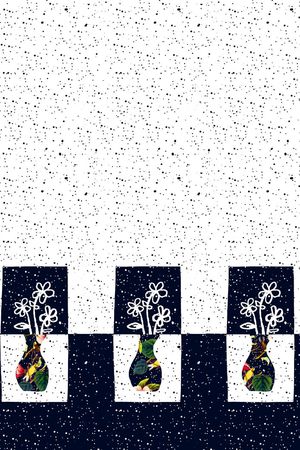 花瓶印花花型图片