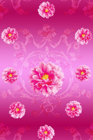 花朵印花花型图片