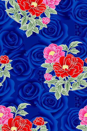 花朵印花花型图片