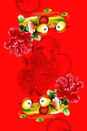 花朵印花花型图片