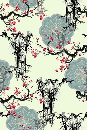 民族风印花花型图片