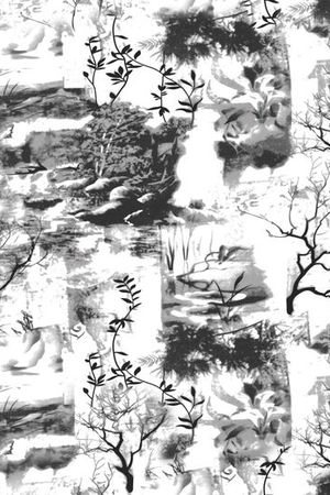 水墨印花花型图片