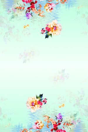 围巾花型印花花型图片