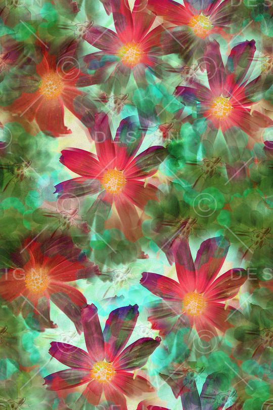 花卉印花花型图片