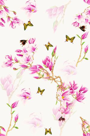 花瓣印花花型图片