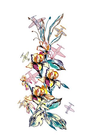 2017年春夏女装新花型印花花型图片