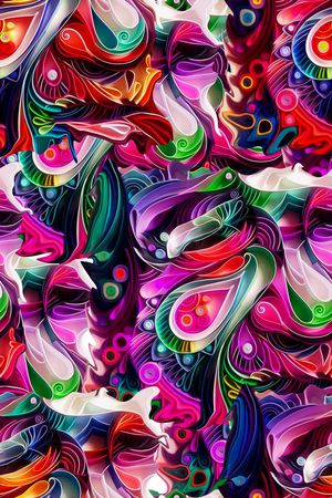 抽象印花花型图片