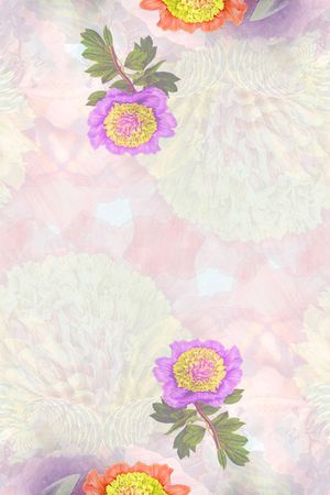 围巾花型印花花型图片