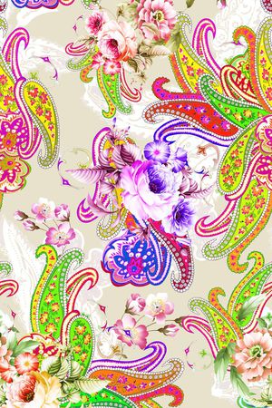 佩斯利印花花型图片