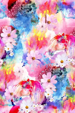 花卉印花花型图片