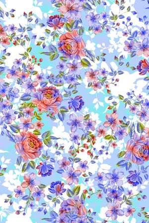 家纺印花花型图片