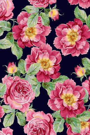 沙发布印花花型图片