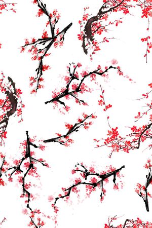 手绘印花花型图片