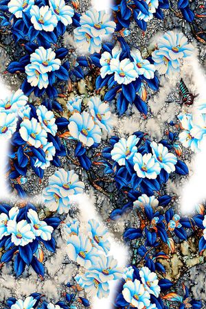 花朵印花花型图片