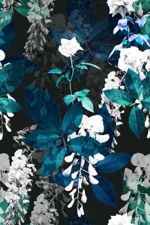花卉印花花型图片