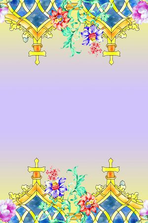 双边定位印花花型图片