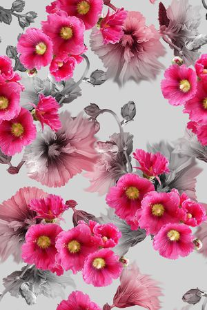 油画花卉印花花型图片