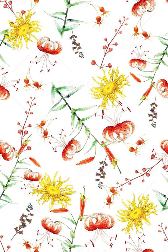 小清新印花花型图片