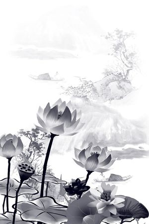 中国风印花花型图片