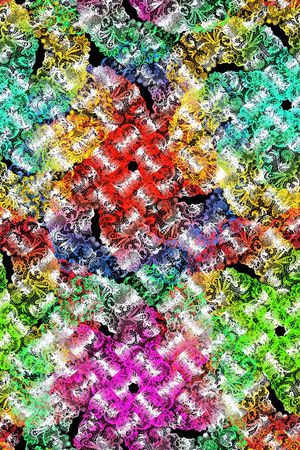 蕾丝印花花型图片