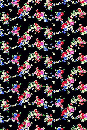 山水画印花花型图片