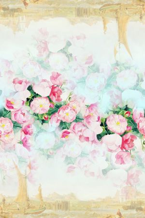 围巾花型印花花型图片
